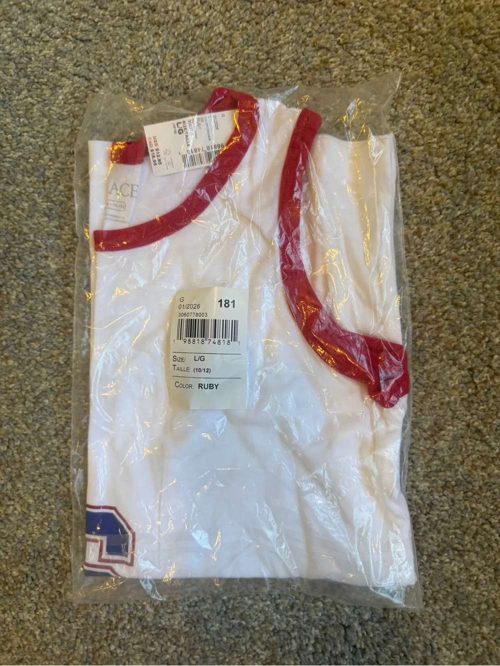 Children’s place USA patriotic 250 tank kids size 5/6